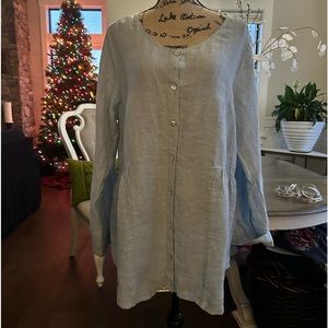 Sigrid Olsen Linen blouse • Size XL